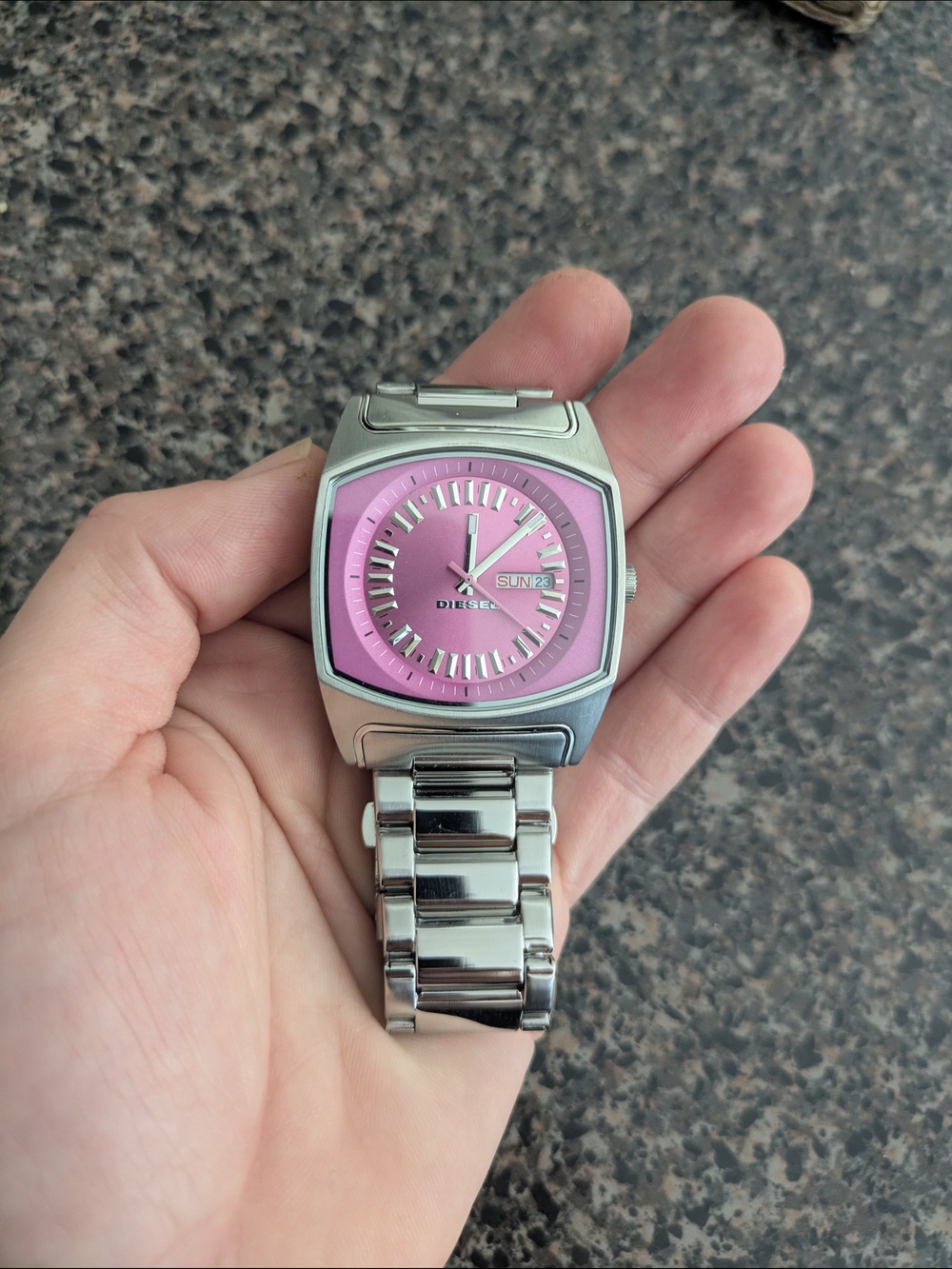 Diesel Womens Watch with Pink Dial *Needs Battery!